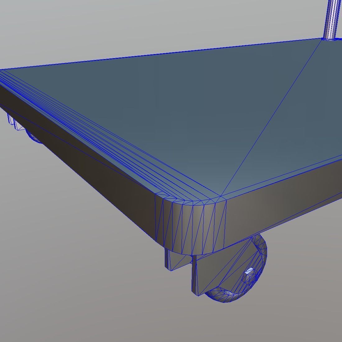 Platform Truck Low-poly 3D model_19