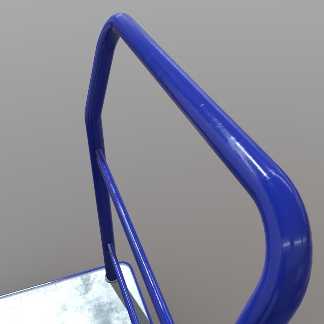 Platform Truck Low-poly 3D model_12