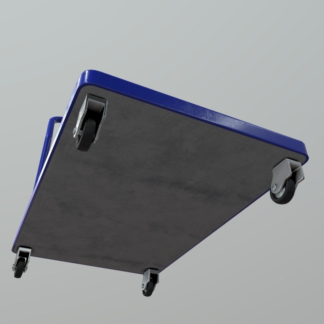 Platform Truck Low-poly 3D model_10