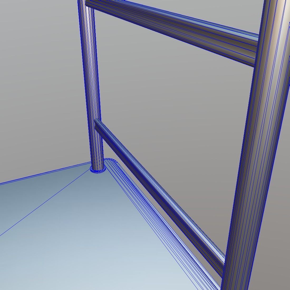 Platform Truck Low-poly 3D model_15