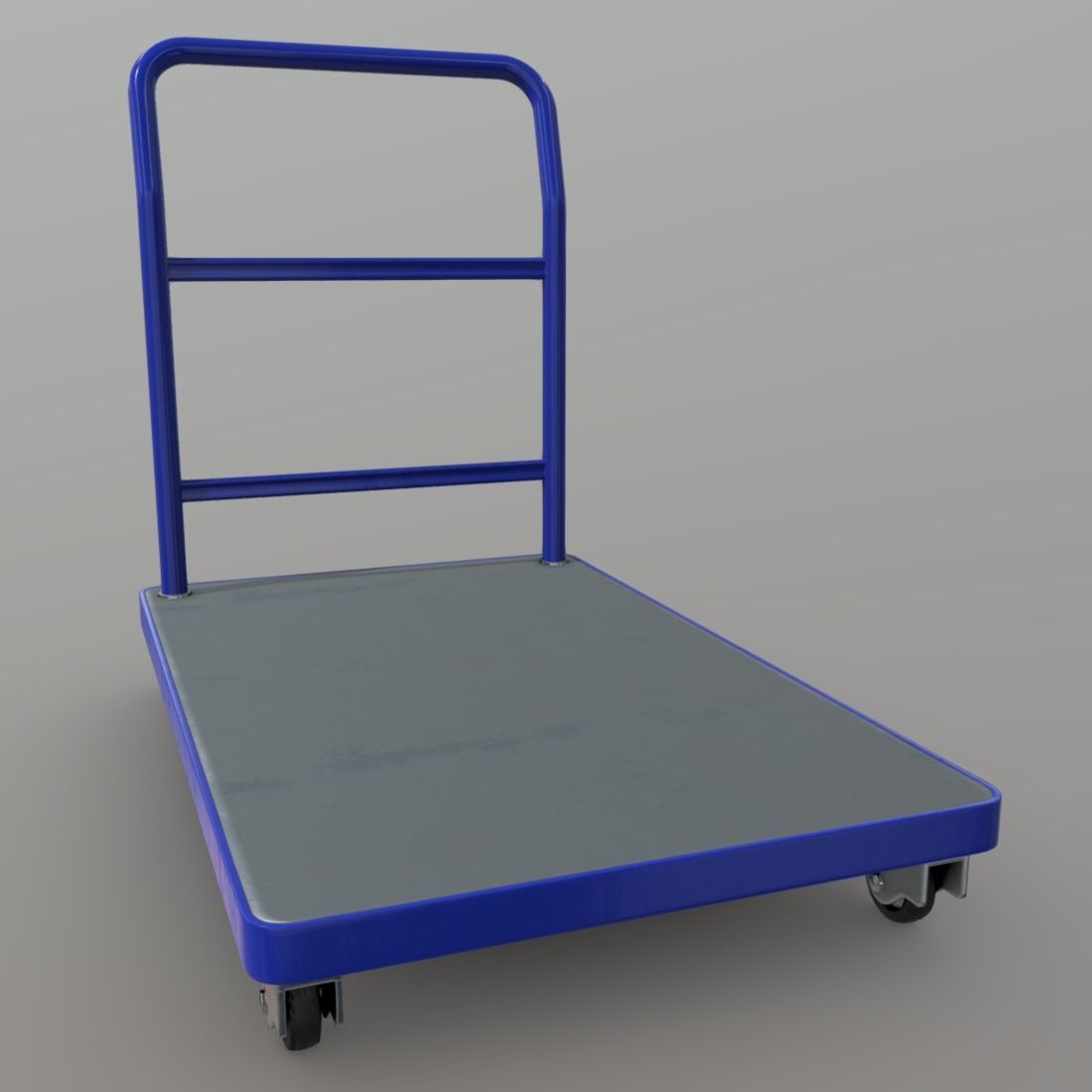 Platform Truck Low-poly 3D model_11