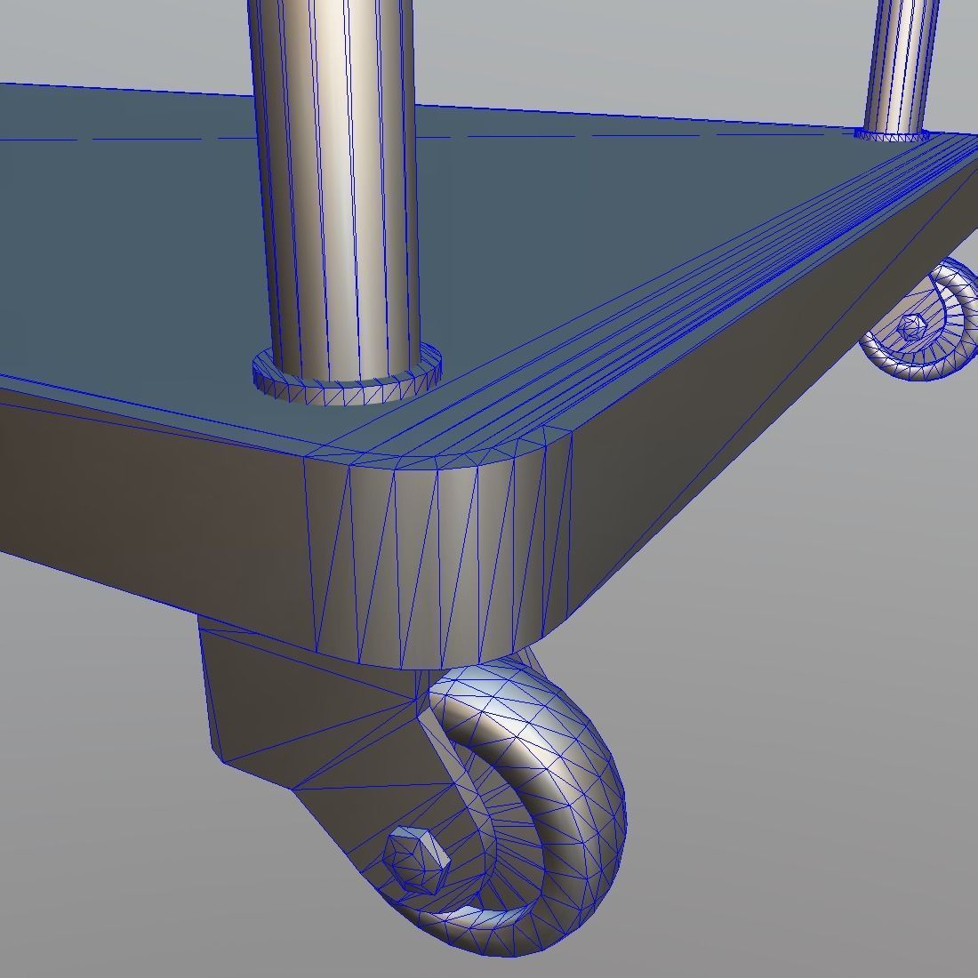 Platform Truck Low-poly 3D model_17