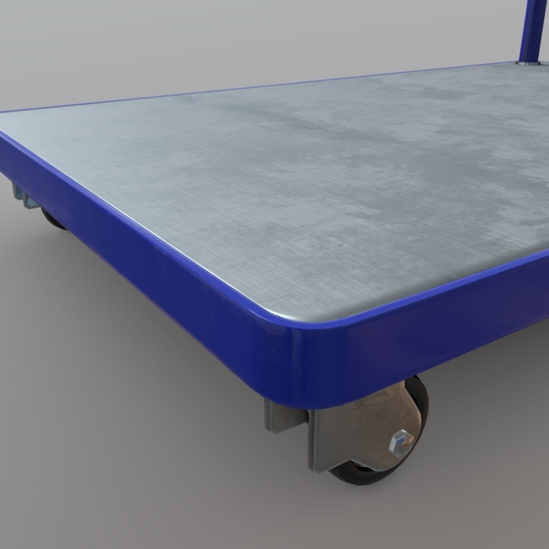 Platform Truck Low-poly 3D model_18