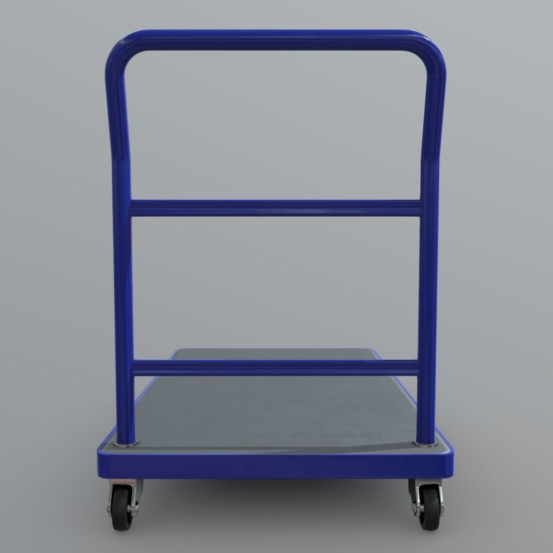 Platform Truck Low-poly 3D model_6