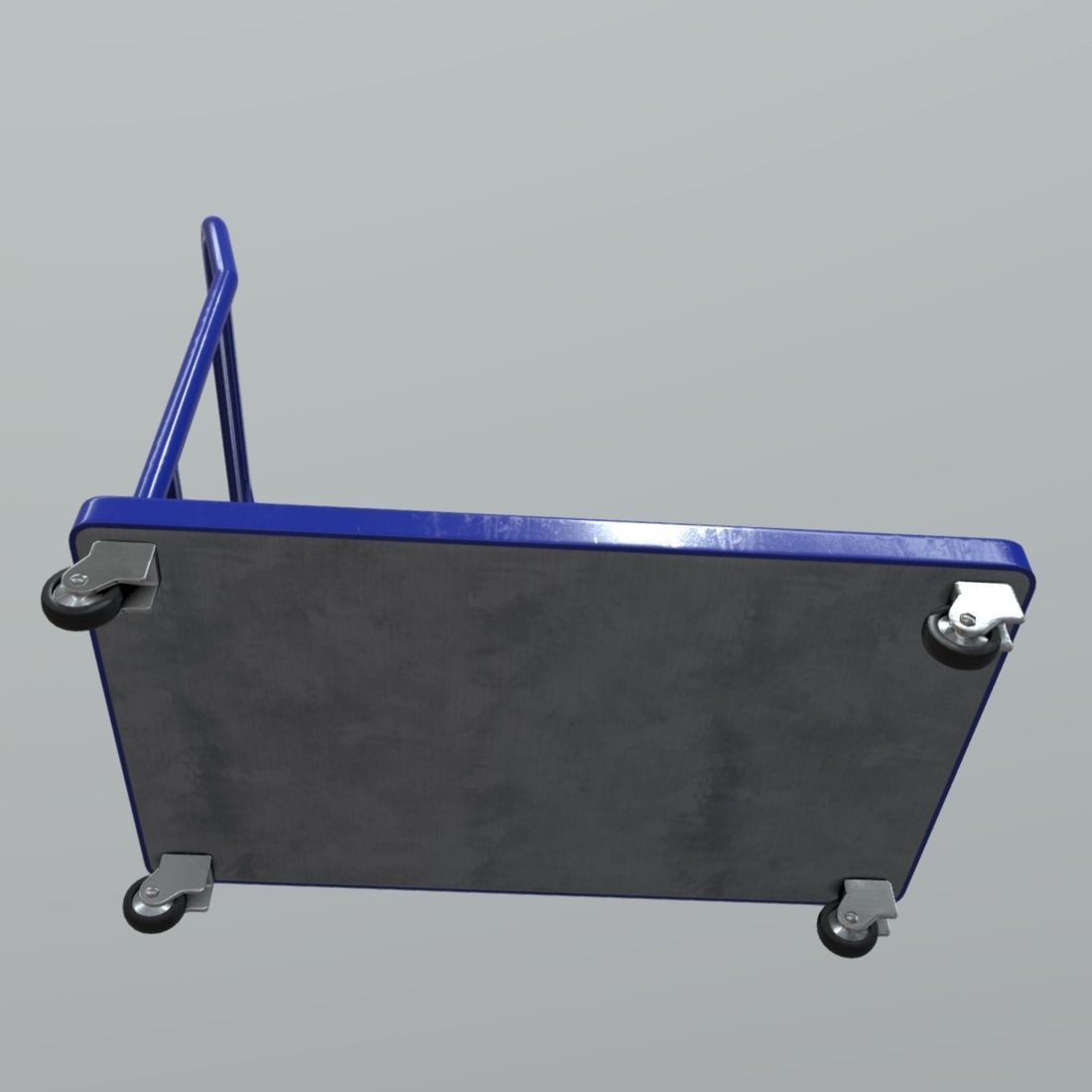 Platform Truck Low-poly 3D model_8