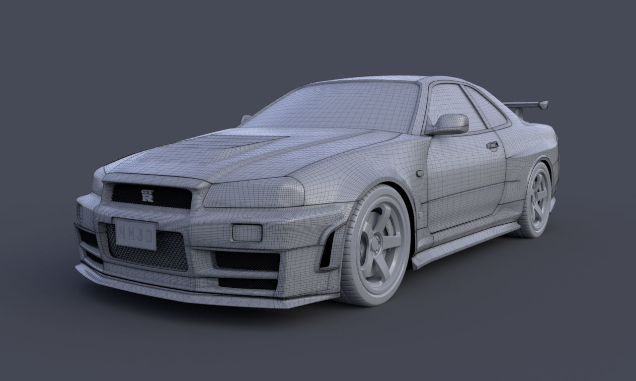 Nissan Skyline GTR R34 Nismo Z-Tune Limited Edition 3D model_14