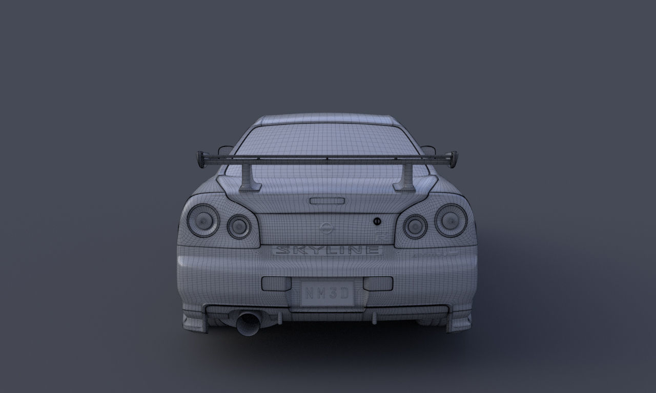 Nissan Skyline GTR R34 Nismo Z-Tune Limited Edition 3D model_18