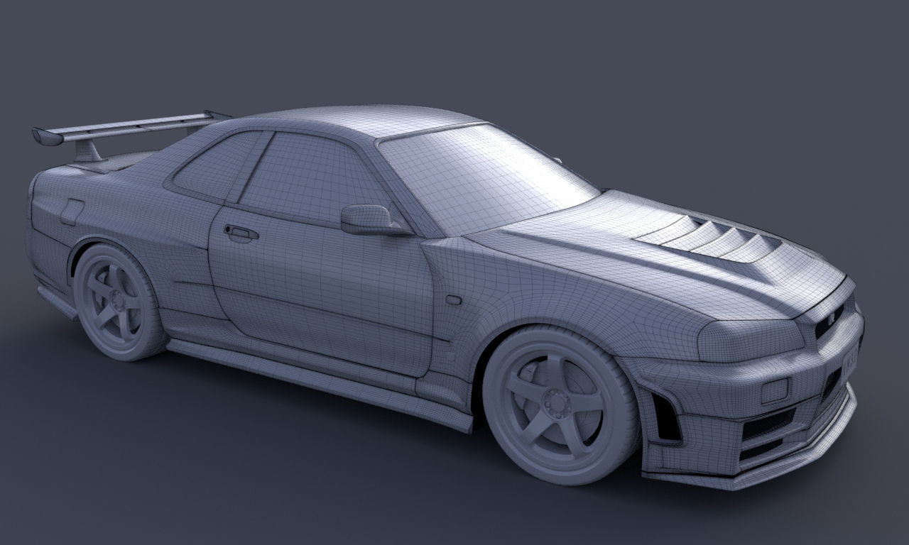 Nissan Skyline GTR R34 Nismo Z-Tune Limited Edition 3D model_16