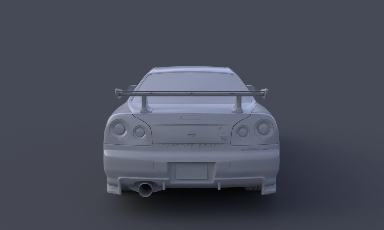 Nissan Skyline GTR R34 Nismo Z-Tune Limited Edition 3D model_11