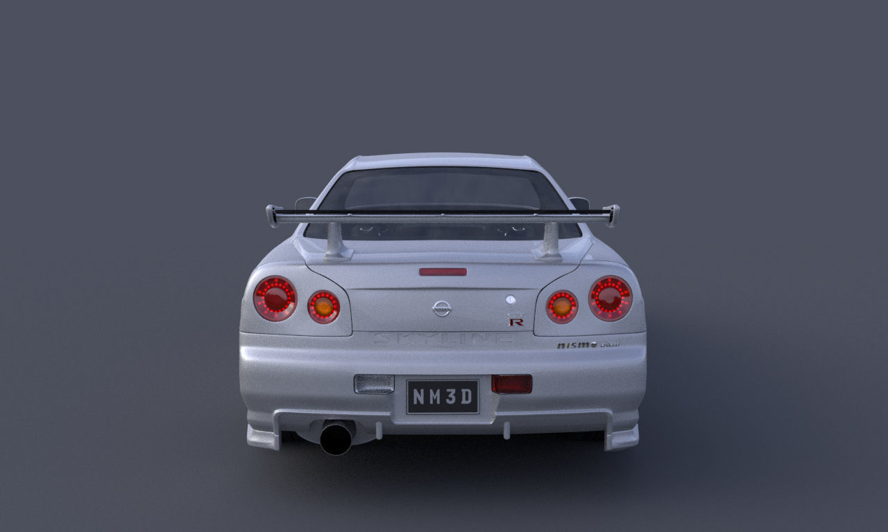 Nissan Skyline GTR R34 Nismo Z-Tune Limited Edition 3D model_4