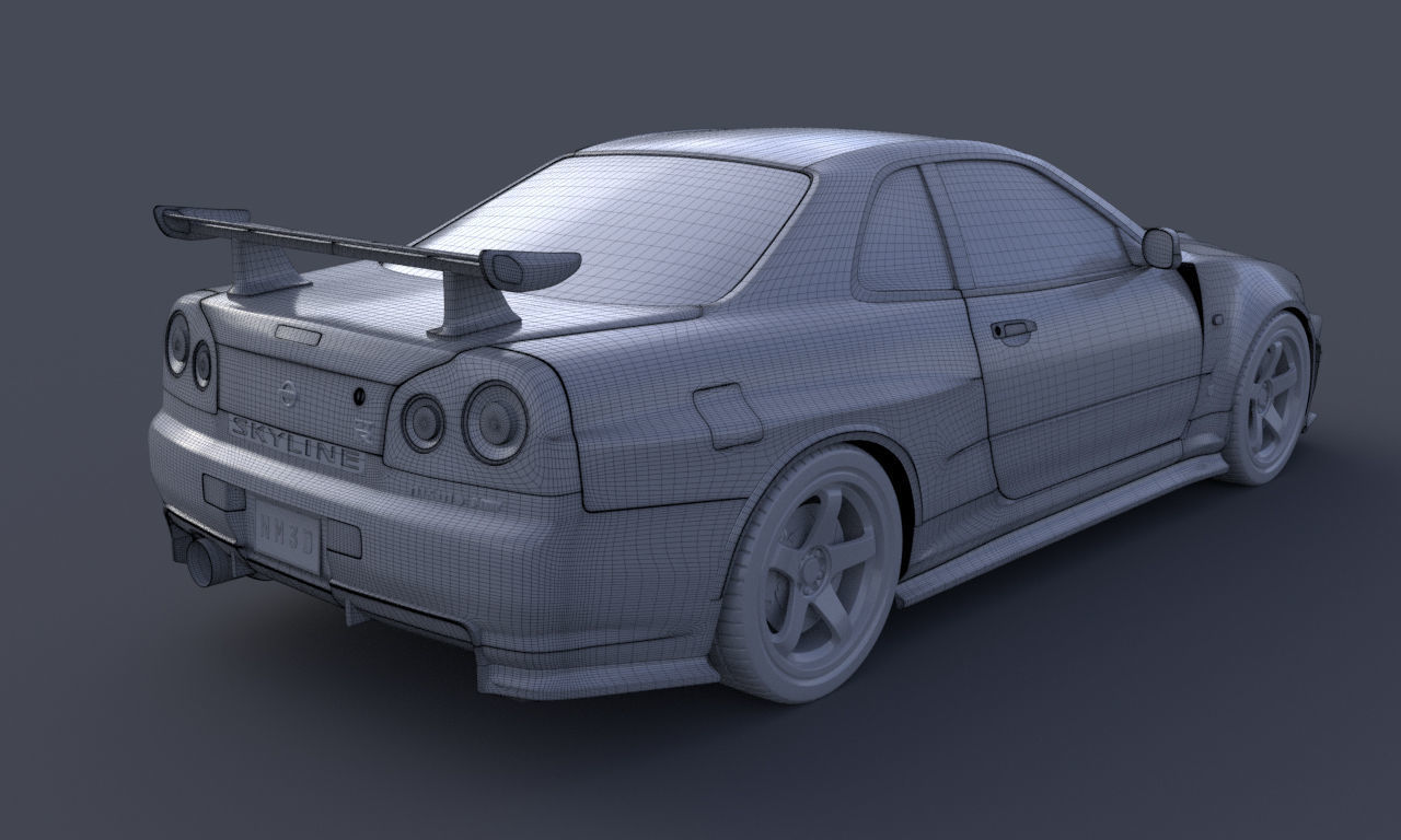 Nissan Skyline GTR R34 Nismo Z-Tune Limited Edition 3D model_17