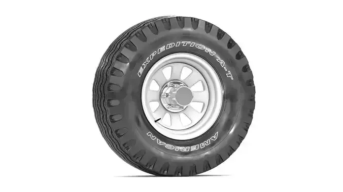OFF ROAD WHEEL AND TIRE 12 3D model