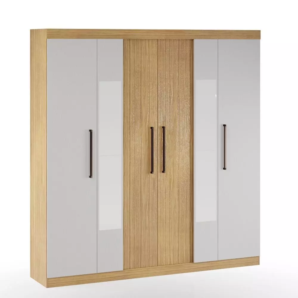 Grey Wardrobe Chamois 3D model_0