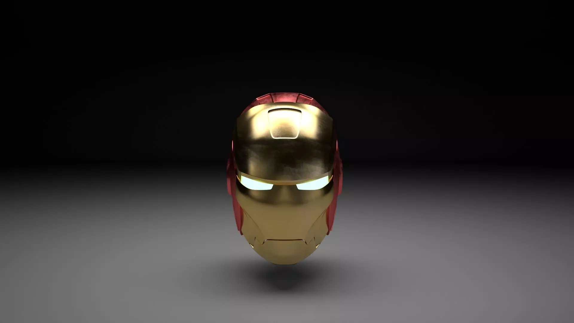 ironman helmet Low-poly 3D model_0