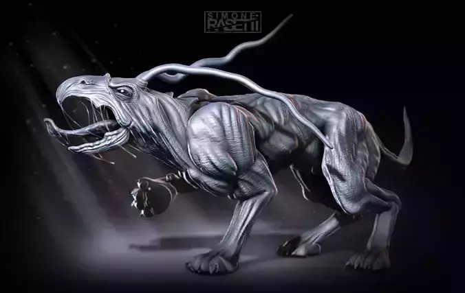 Dragon creature with claws