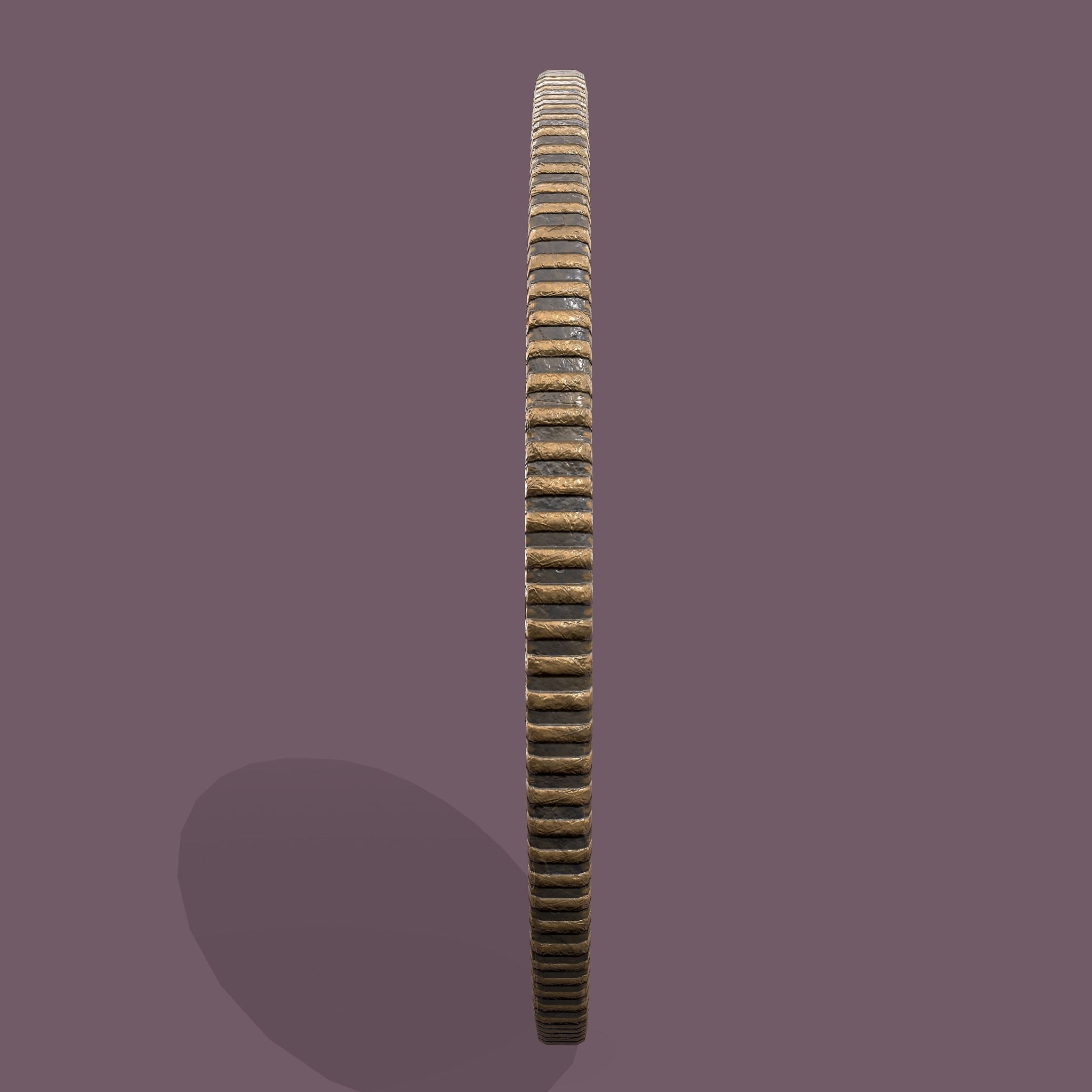 Viking Coin Low-poly 3D model_4