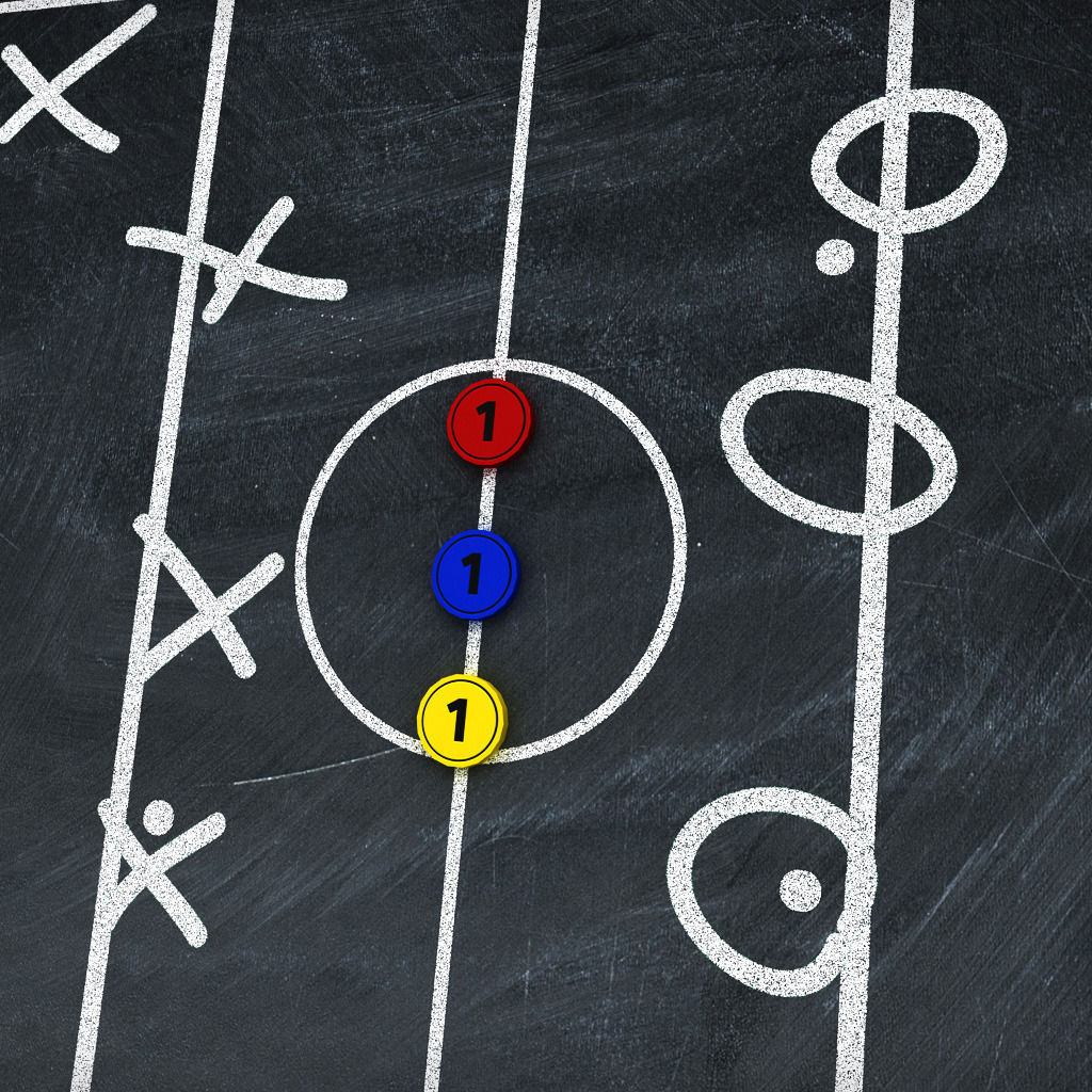 Sport chalkboard tactical low poly Low-poly 3D model_3