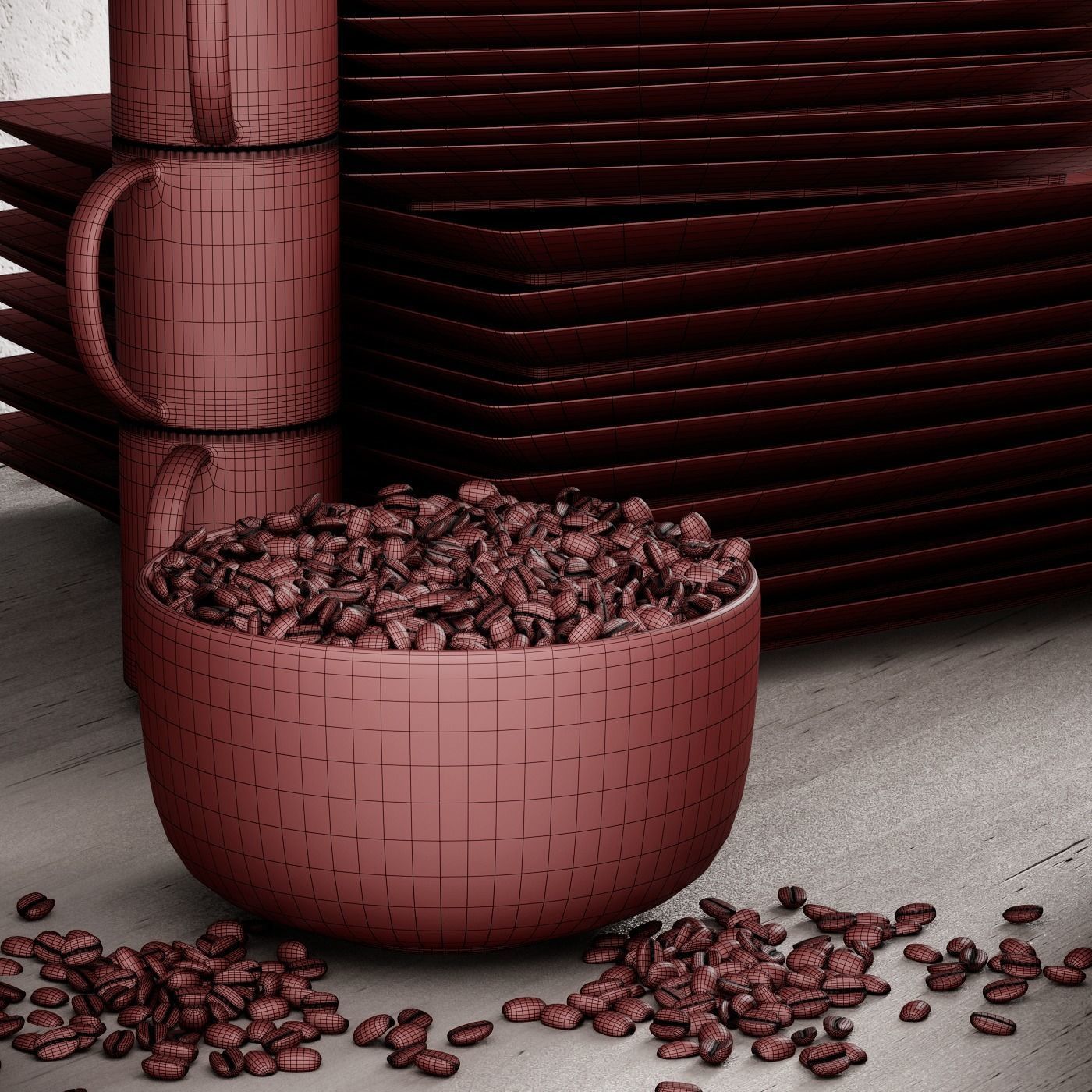 Mason Square Dinnerware Set 3D model_11