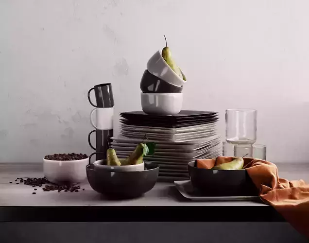 Mason Square Dinnerware Set 3D model
