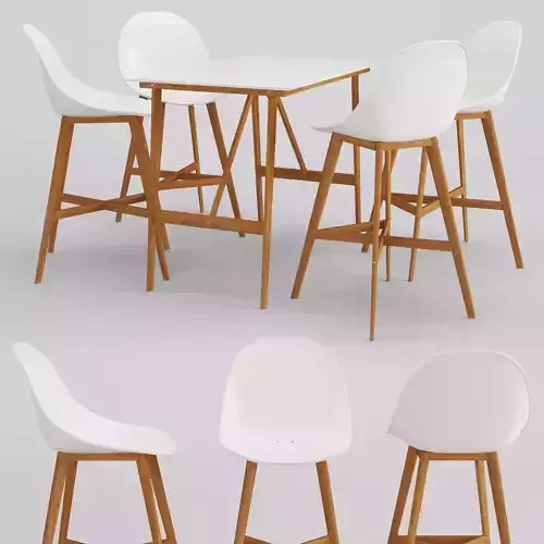 Bar table and chair Fanbyn