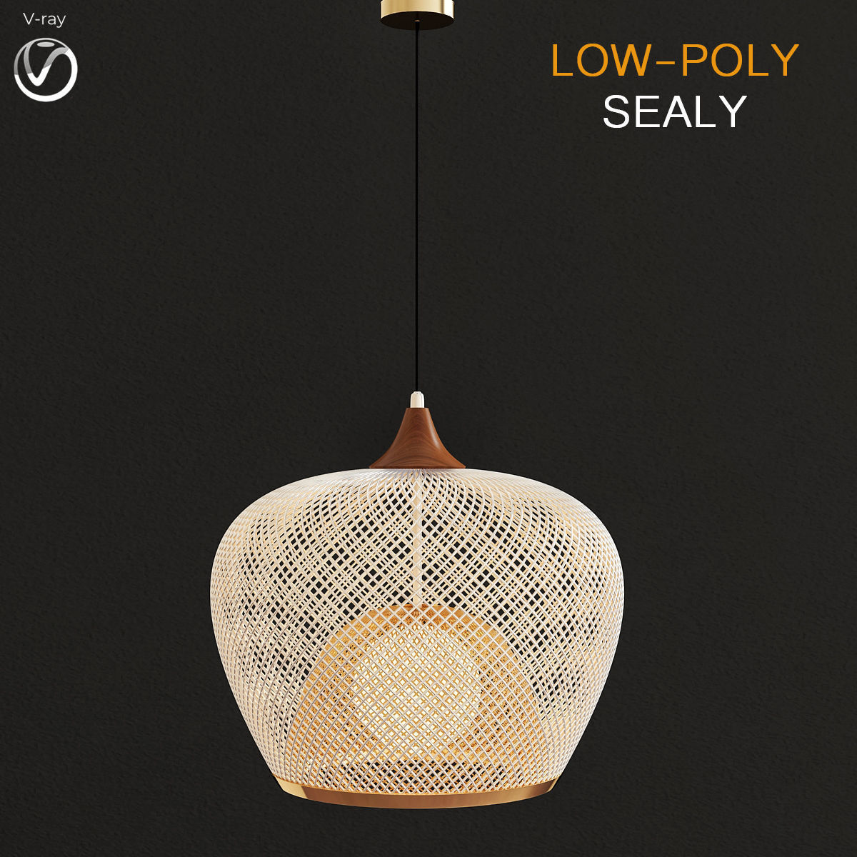 Chandleir 10 pieces 3d model Low-poly 3D model_15