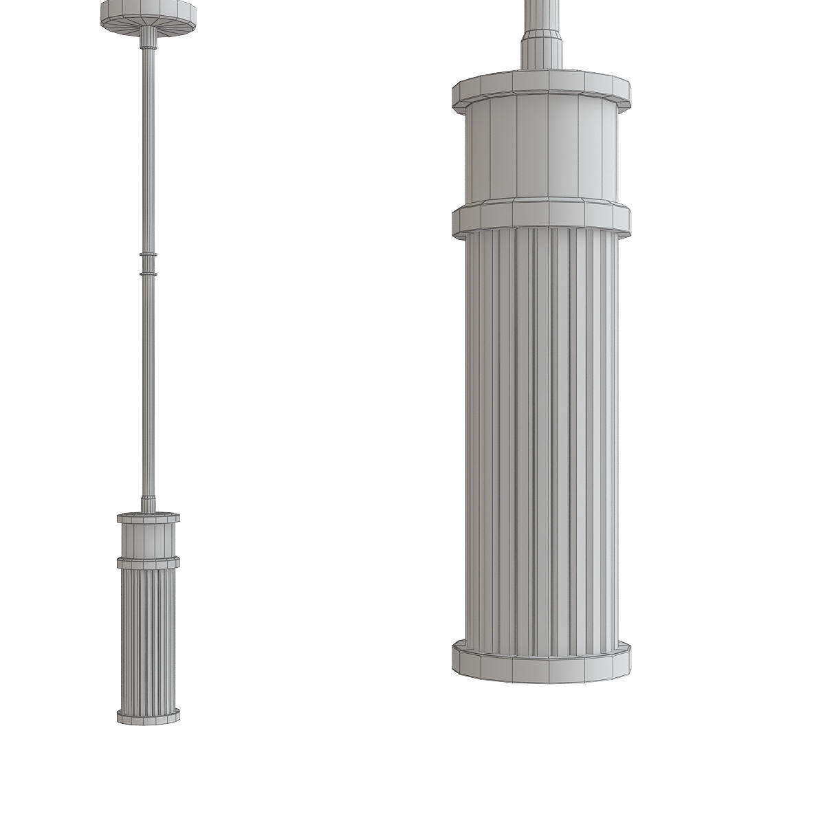 Chandleir 10 pieces 3d model Low-poly 3D model_11