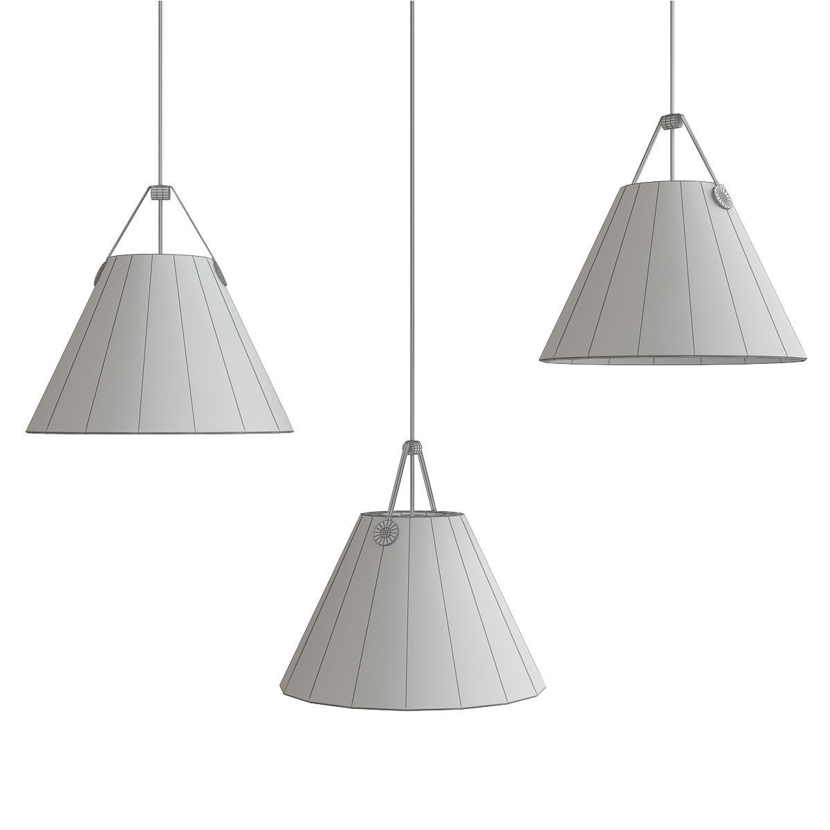 Chandleir 10 pieces 3d model Low-poly 3D model_11