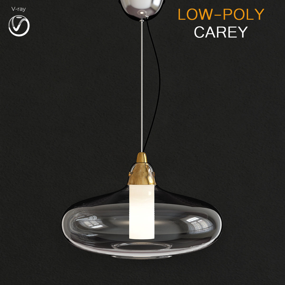 Chandleir 10 pieces 3d model Low-poly 3D model_6