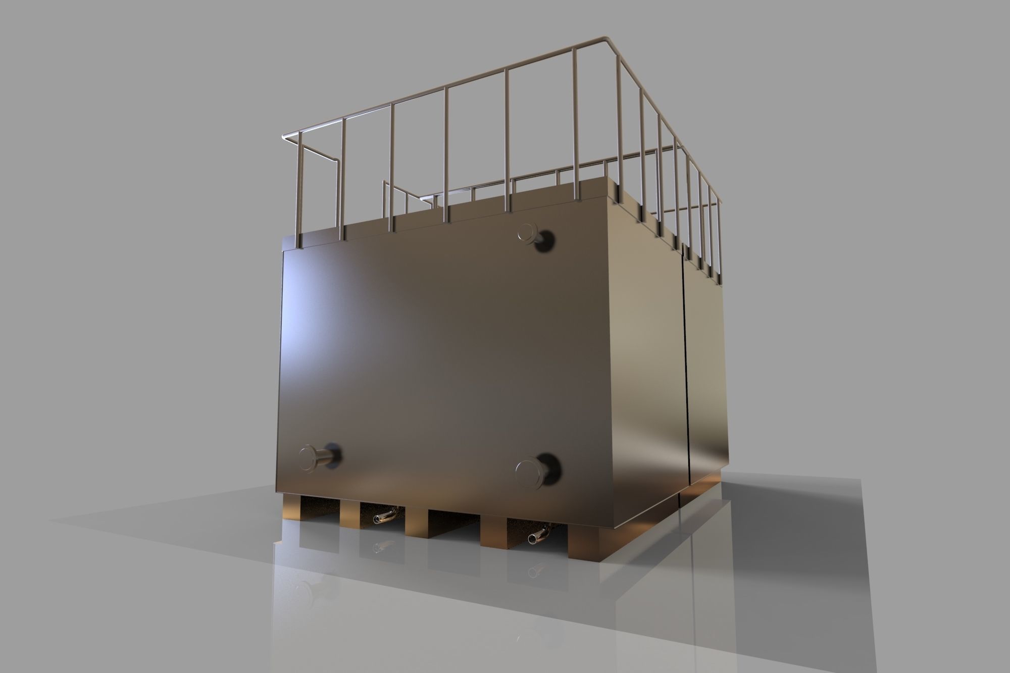 Water tanks 10m3 3D model | CGTrader