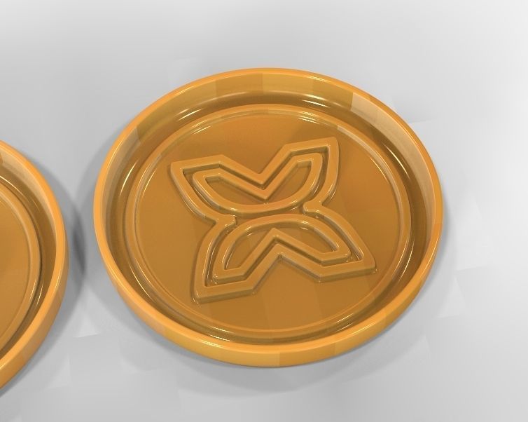 Mug coaster with Cherokee signs 3D print model_6