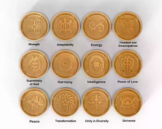 Mug coaster with Cherokee signs 3D print model