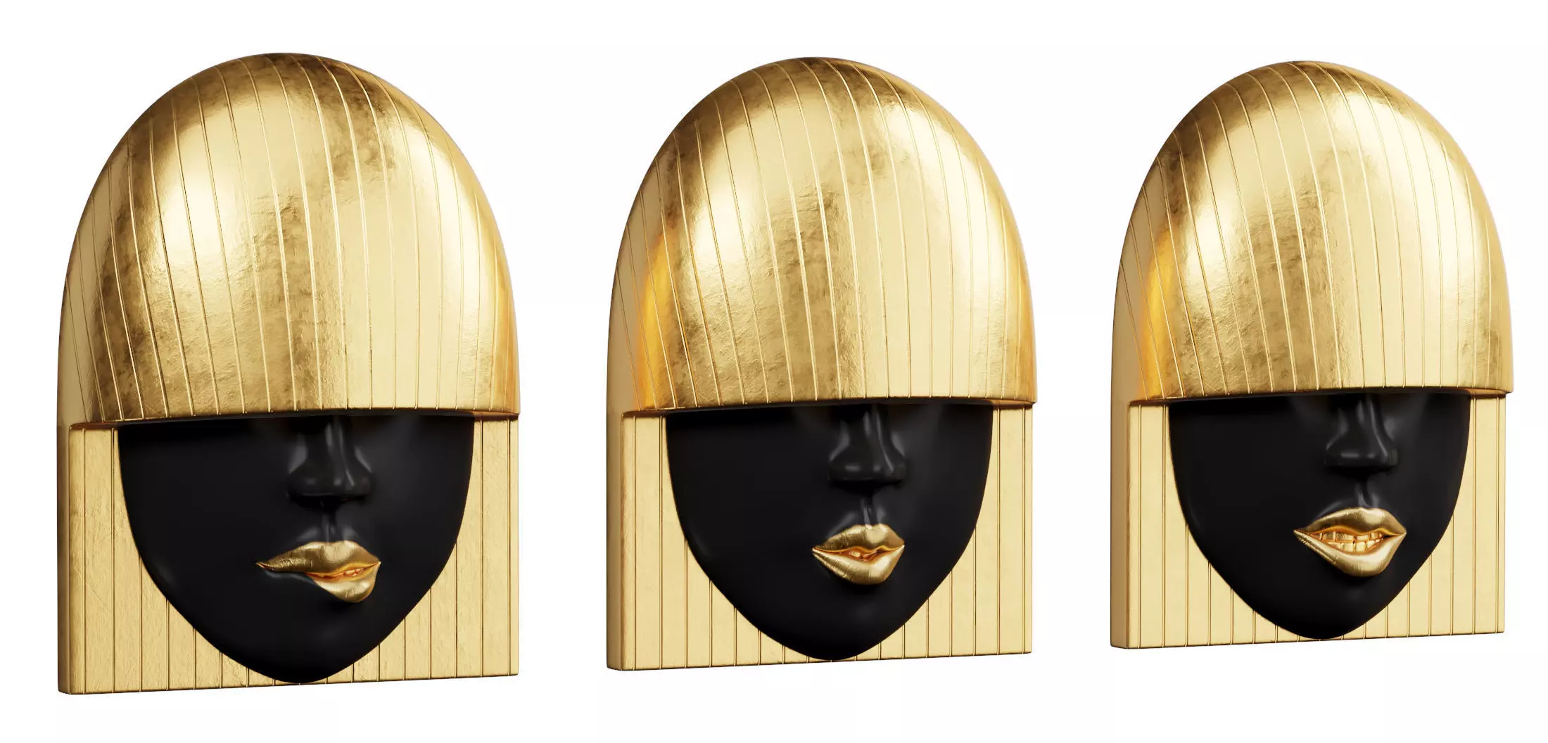 Panel Fashion Face Wall Tiles Phillips Collection 3D model_0