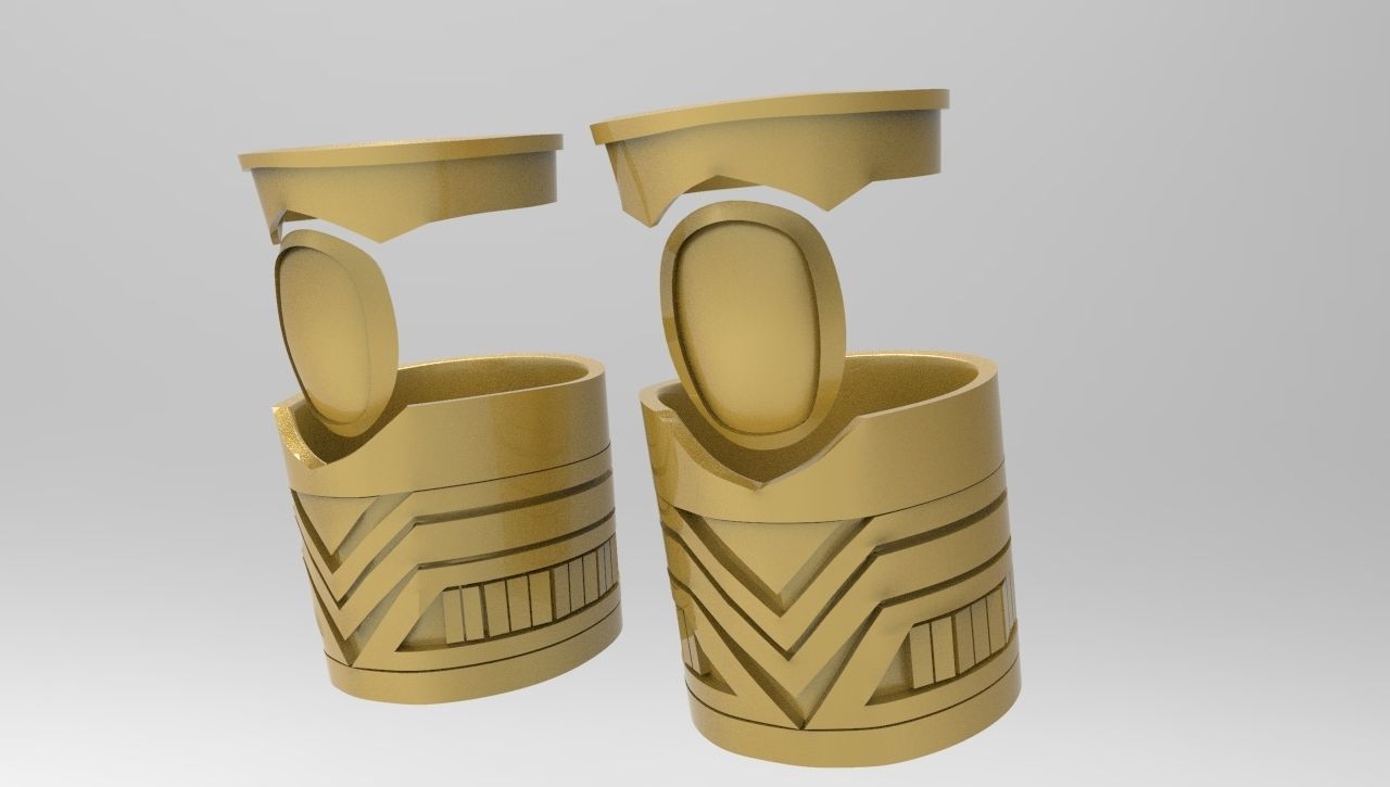 Gold Zeo Ranger Complete Armor for 3D Printing 3D print model_6