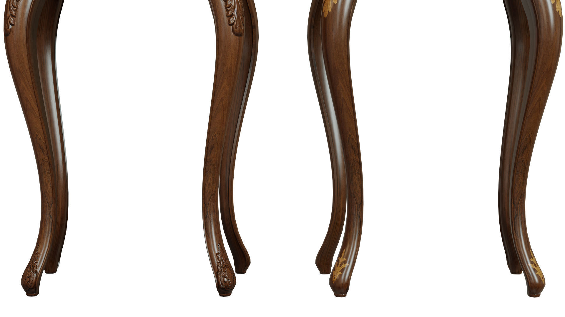 Classic side table 500 Low-poly 3D model_6