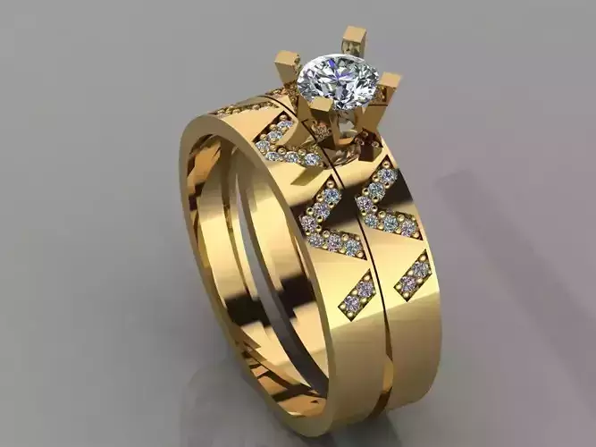 GC GOLD T013- Diamond ring 