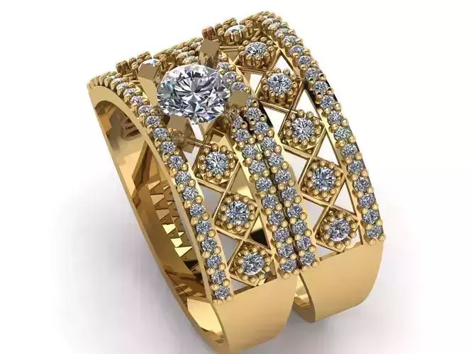 GC GOLD T015- Diamond ring 