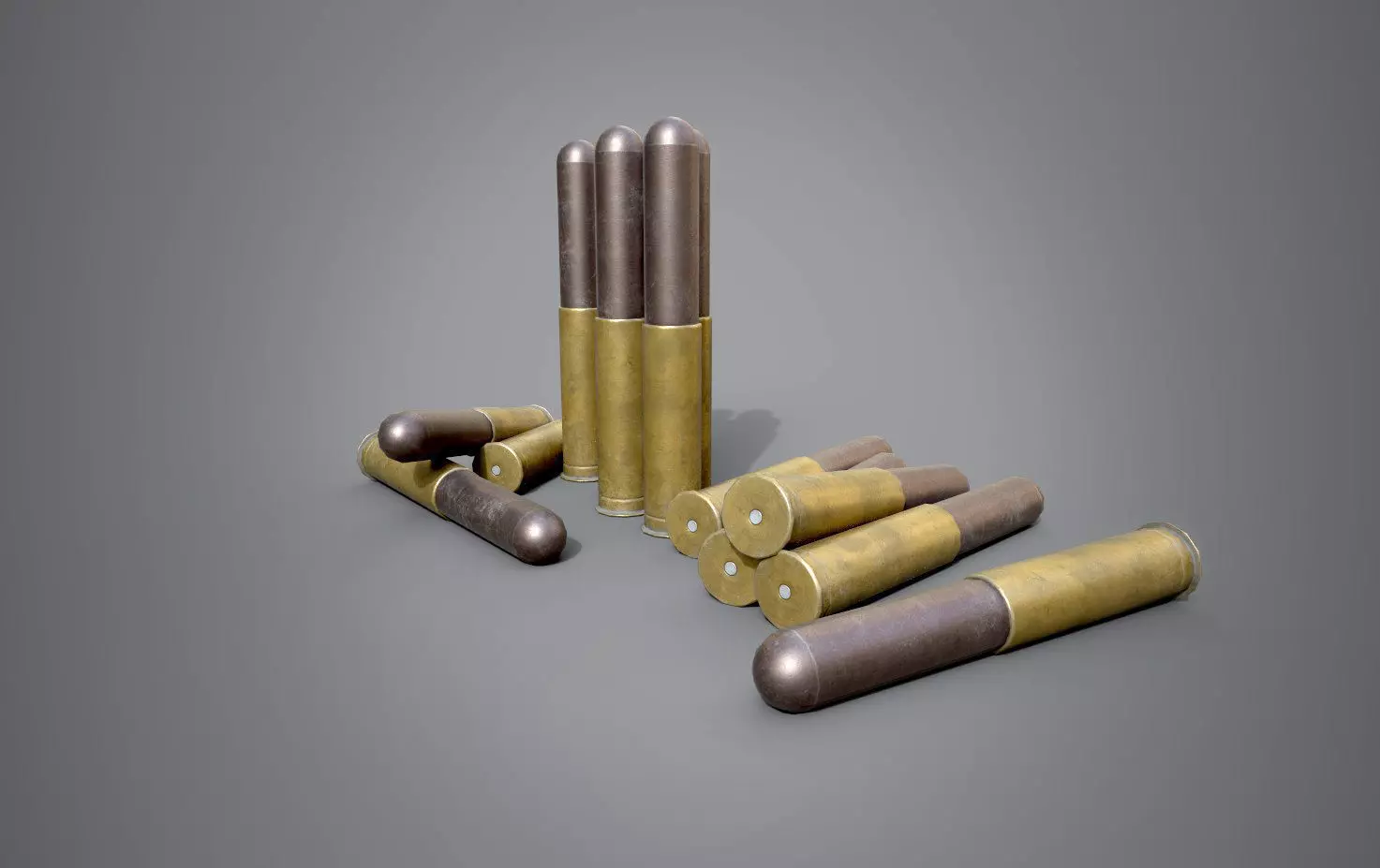 Sprenggranatpatrone LP Low-poly 3D model_0