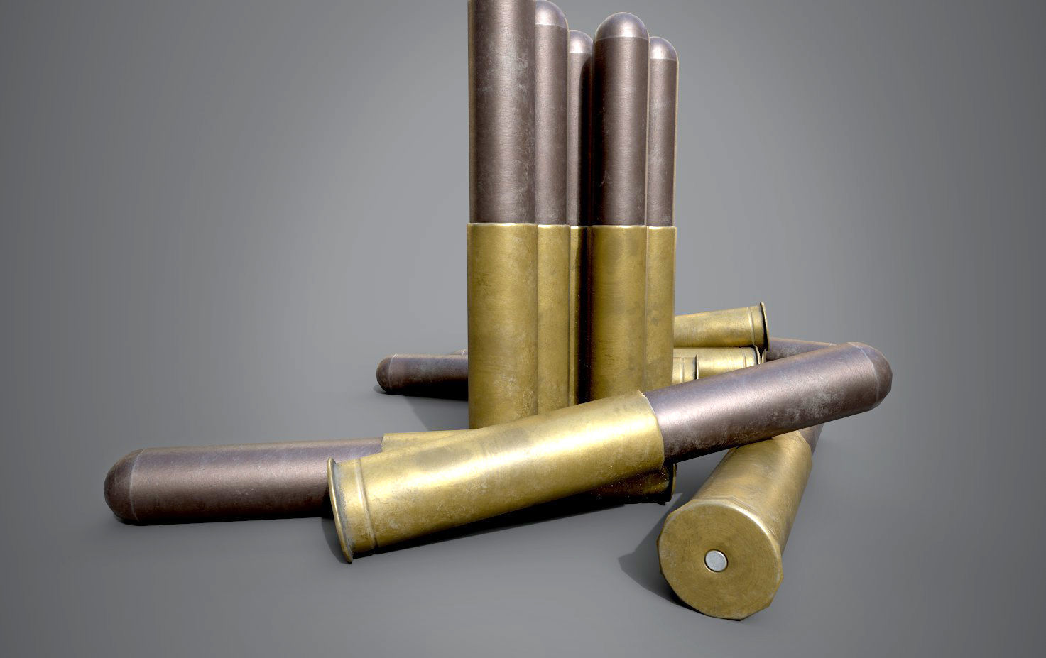 Sprenggranatpatrone LP Low-poly 3D model_3