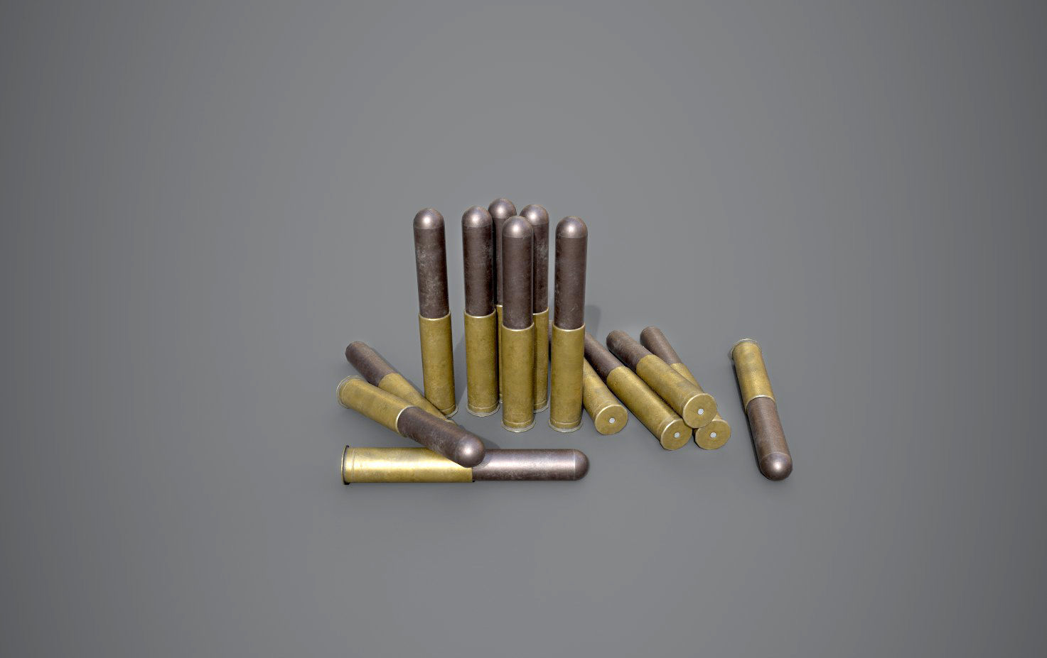 Sprenggranatpatrone LP Low-poly 3D model_1