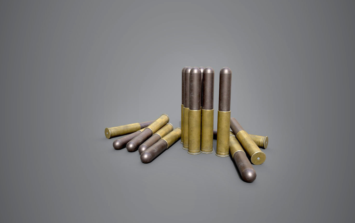 Sprenggranatpatrone LP Low-poly 3D model_2