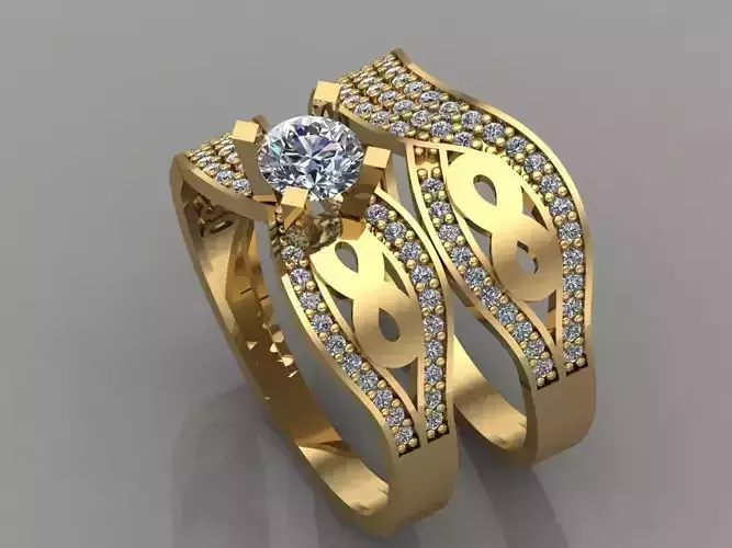 GC GOLD T017- Diamond ring 