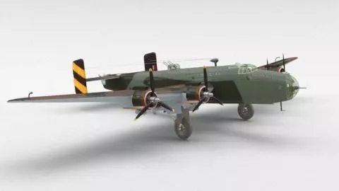 plane toy with camouflage 3D model