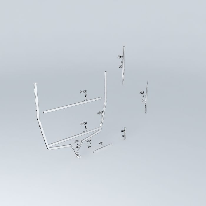 Spt4, boat frame Free 3D model_3