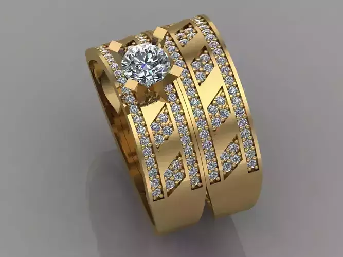 GC GOLD T020- Diamond ring 