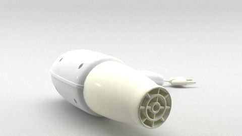 hair dryer 3D model_5