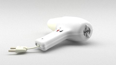 hair dryer 3D model_11
