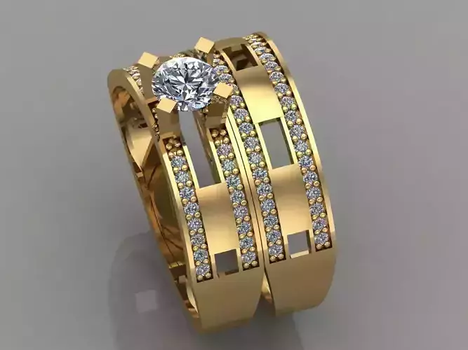 GC GOLD T021- Diamond ring 