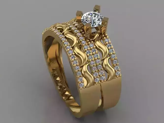 GC GOLD T022- Diamond ring 
