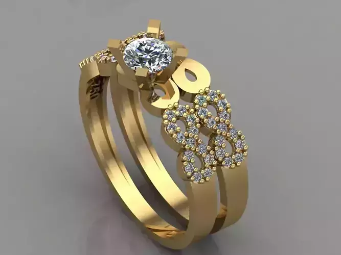 GC GOLD T023- Diamond ring 