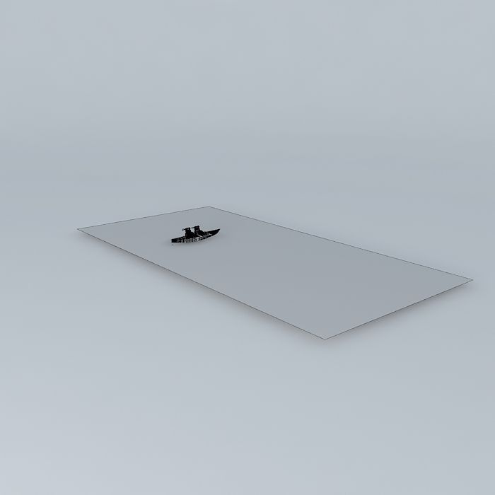 Santa Kayak Free 3D model_3